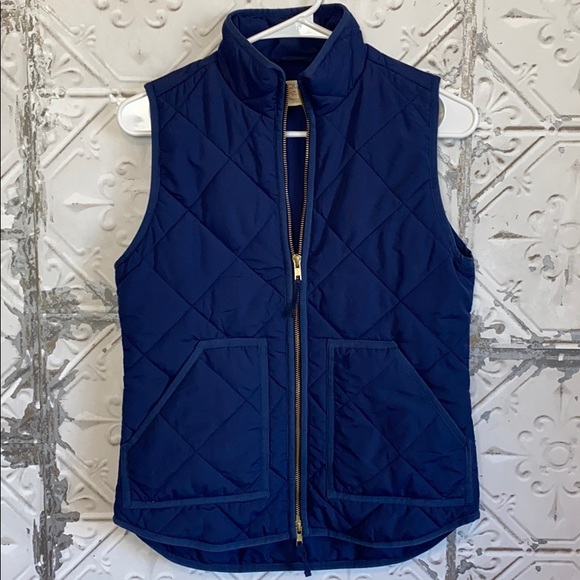 J. Crew Jackets & Blazers - J Crew blue quilted vest